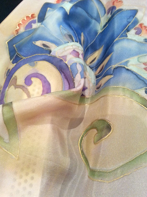 Silk Scarf with birds